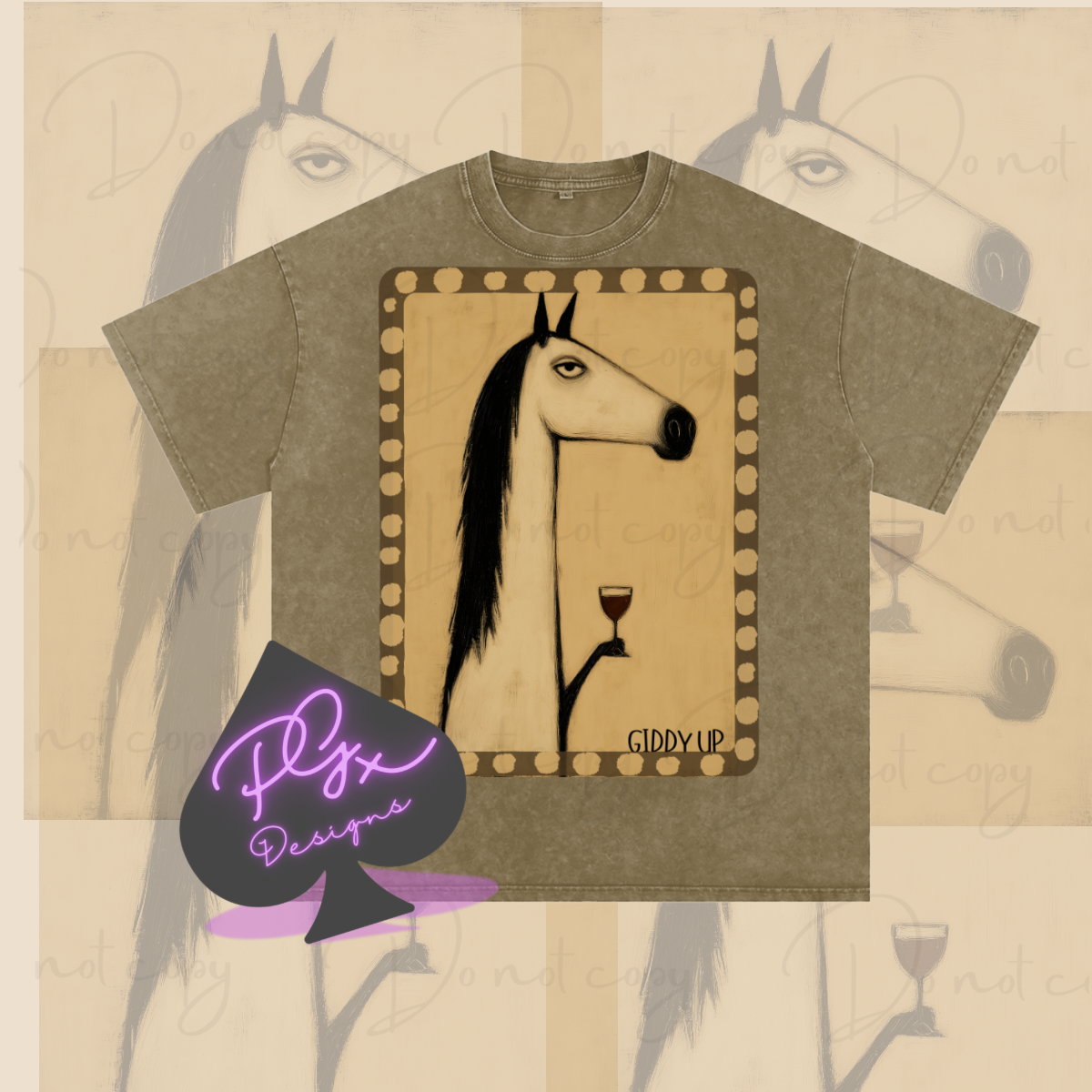 GIDDY UP OVERSIZED GRAPHIC