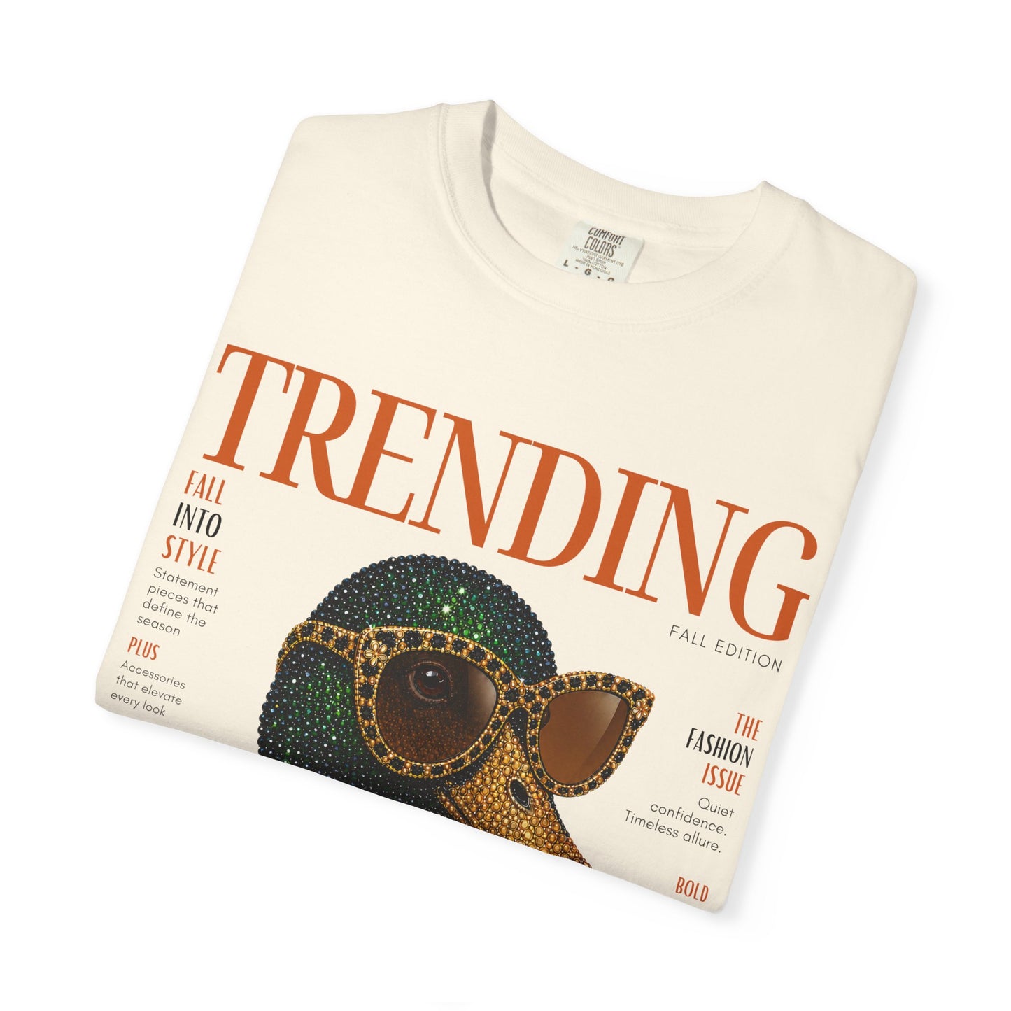 Trending Duck Graphic T-Shirt — Vintage Fashion Magazine Style Tee