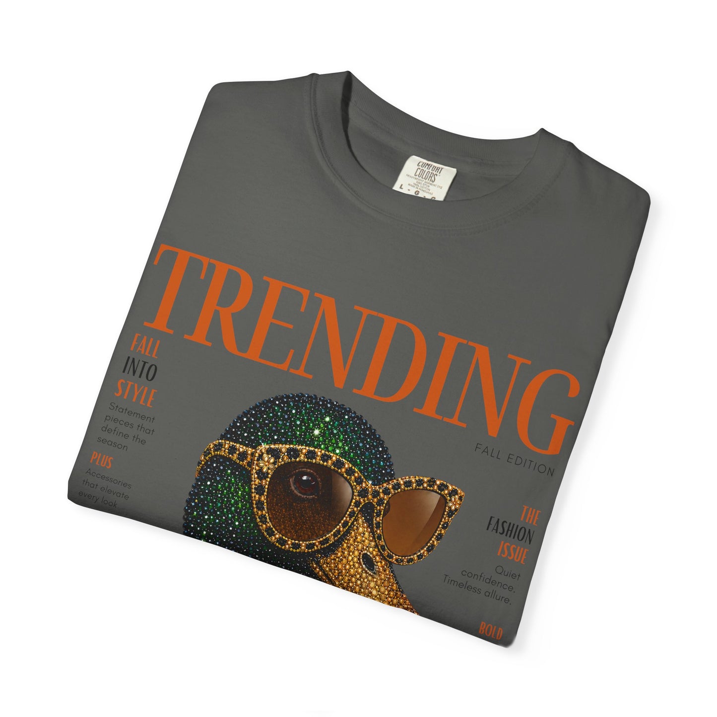 Trending Duck Graphic T-Shirt — Vintage Fashion Magazine Style Tee