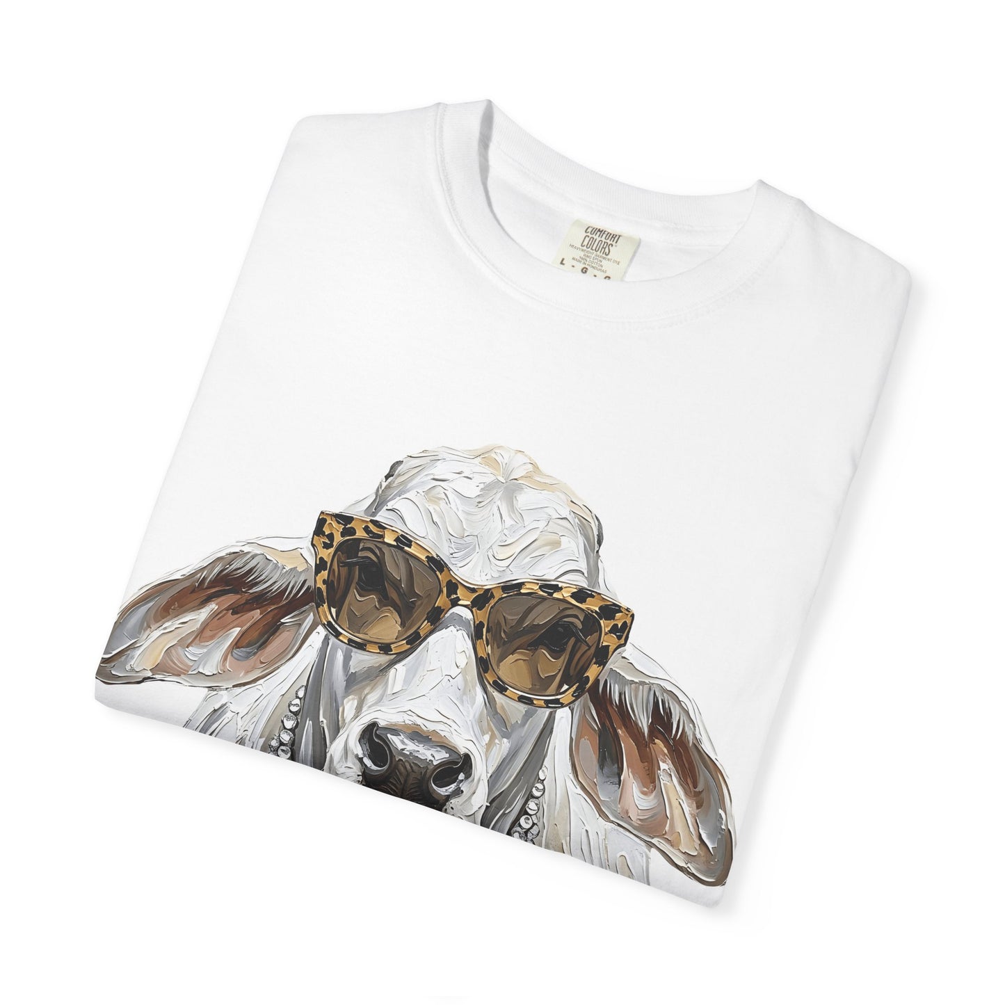 Cow With Shades Graphic T-Shirt