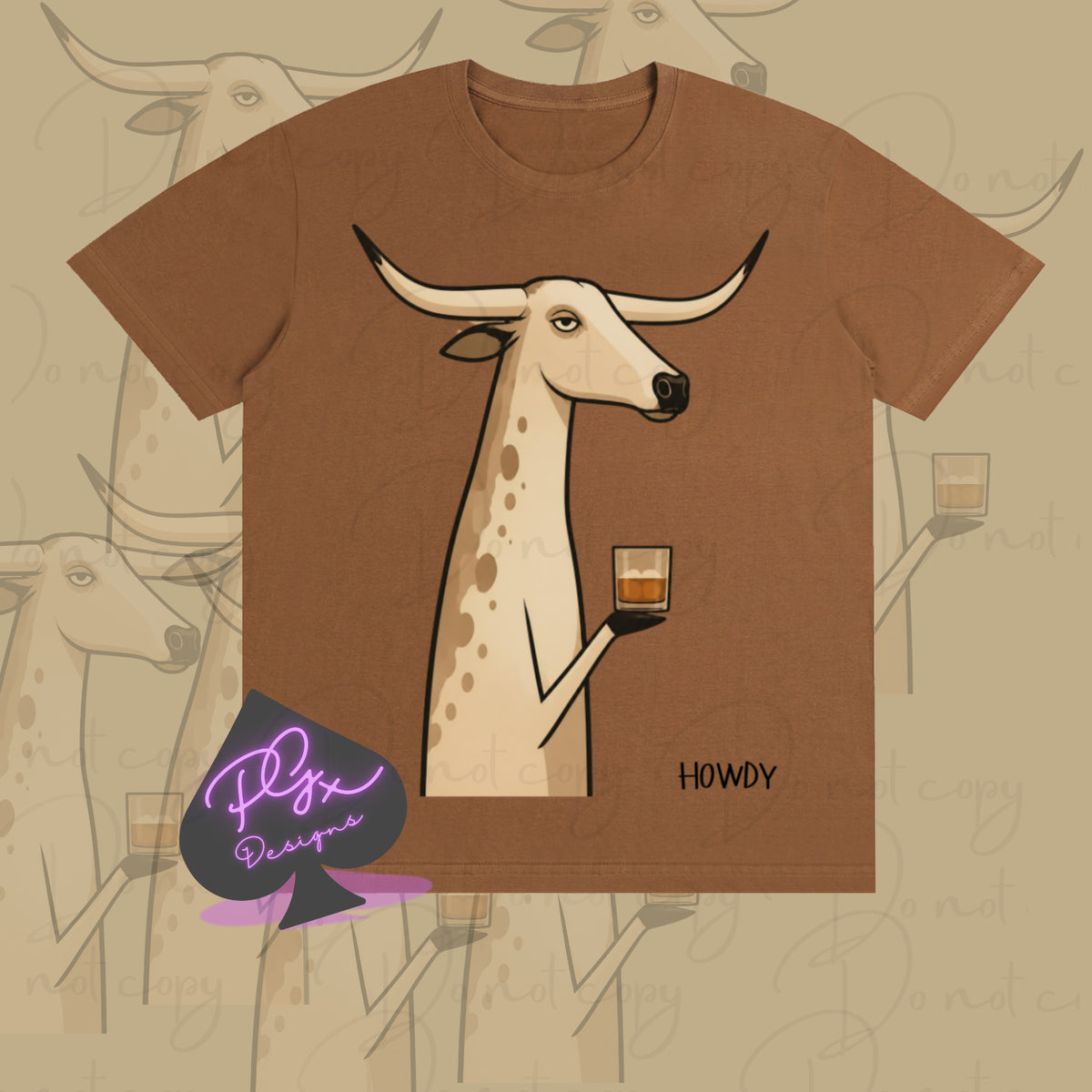 HOWDY STEER Pure Cotton Unisex T-Shirt
