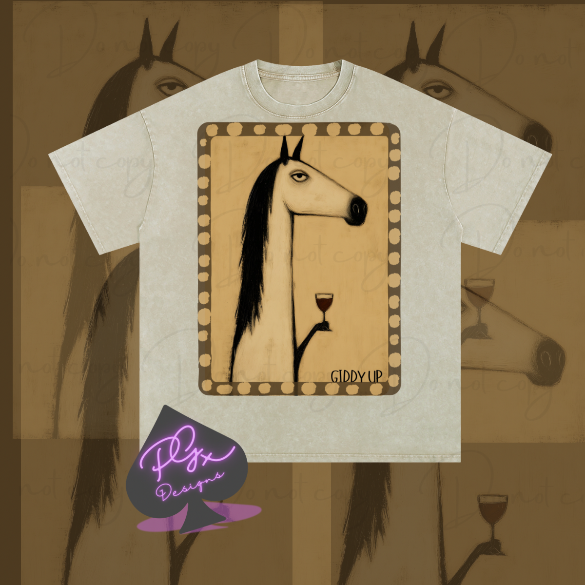 GIDDY UP OVERSIZED GRAPHIC