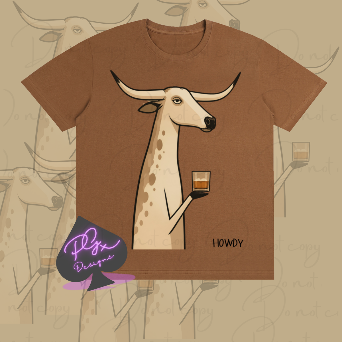 HOWDY STEER Pure Cotton Unisex T-Shirt