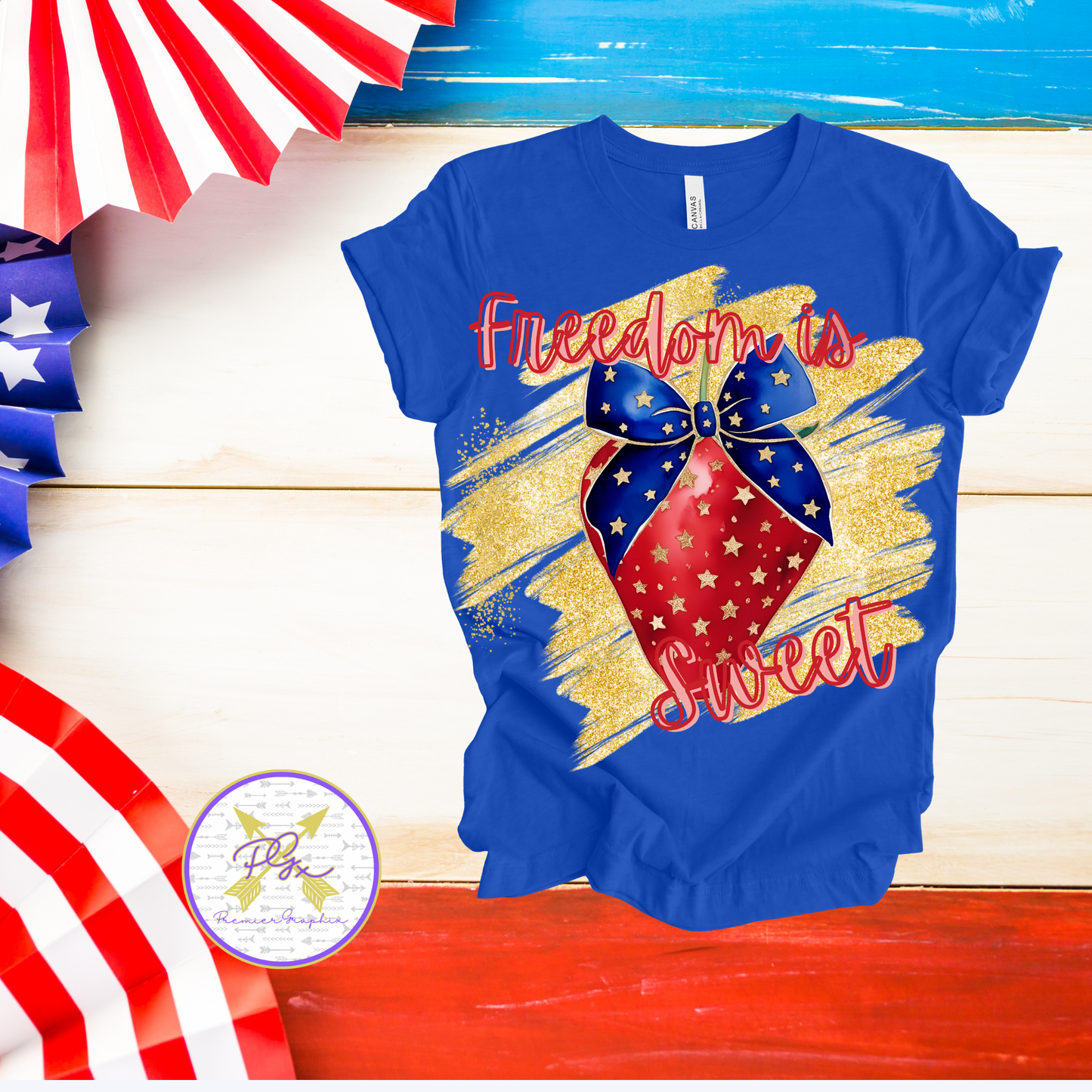 Freedom is Sweet Strawberry RWB  Instant Download