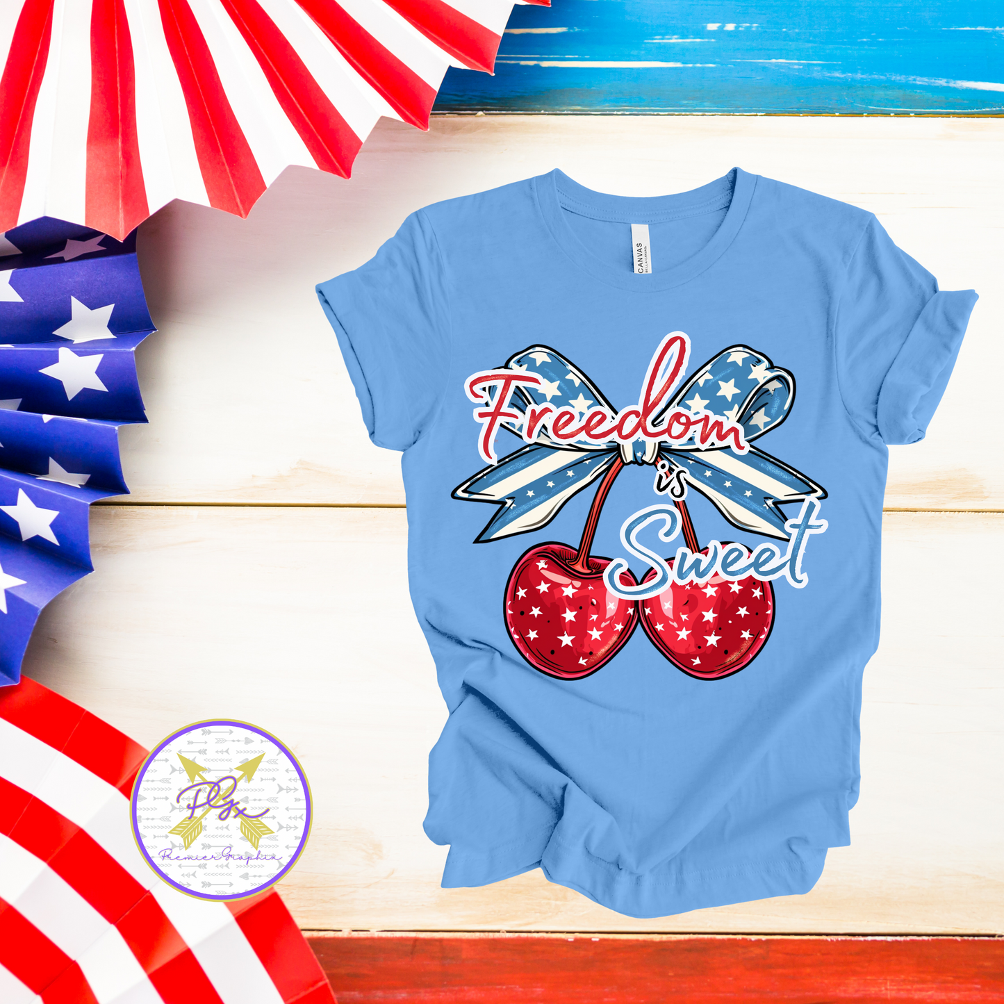 Freedom is Sweet Cherries RWB  Instant Download