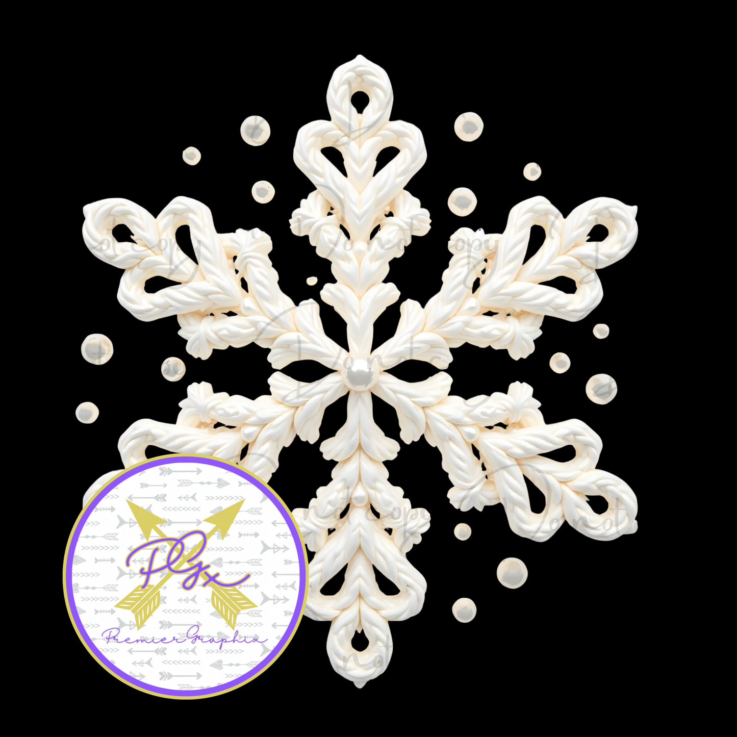 Snowflake Faux Yarn