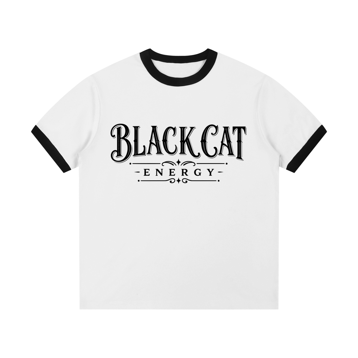 BLACK CAT ENERGY Contrast Edge Ribbed SUPER SOFT
